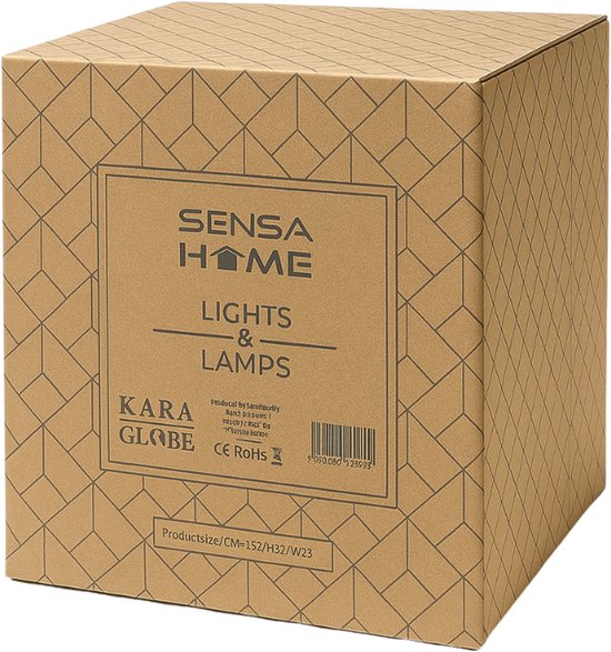 SensaHome 78174BK, plafonnier noir - plafonnier industriel en métal - design rétro en forme de cage métallique - 30 x 30 x 17 cm - 1x E27 40 W - ampoule non comprise**