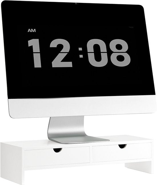 Meuble de bureau - SoBuy - Support ordinateur portable / écran - 47 x 18 x 11 cm - Blanc