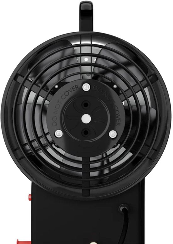 Juskys Ventilateur de cuisinière à gaz - 10kW - 19x36cm - Noir
