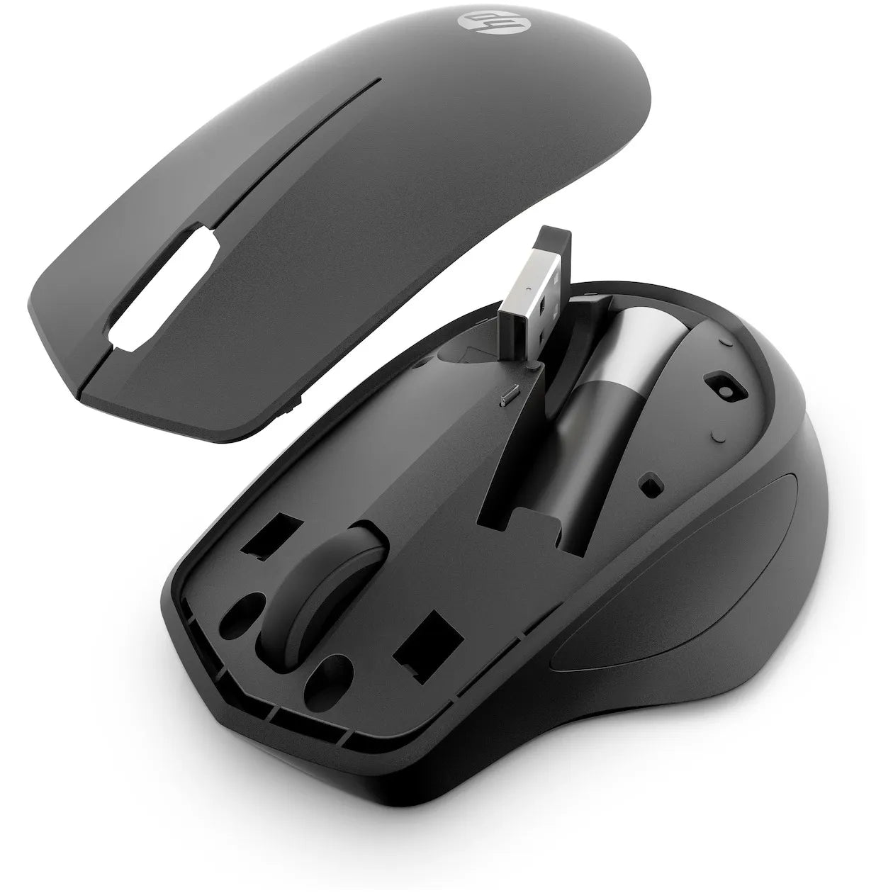 Souris sans fil HP 280 Silent - Clic silencieux, design ergonomique, longue durée de vie de la batterie