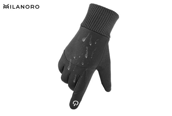 Milanoro - Gants imperméables et coupe-vent - Noir - L