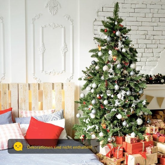 Coast Artificial Christmas Tree With Metal Stand - Green - 180cm