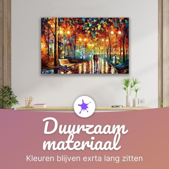 Rubye® Peinture par Numéros pour Adultes – Parc Romantique – Inclus Peinture et Pinceaux – Toile de Peinture sur Toile – Coloriage par Numéro – 40x50cm