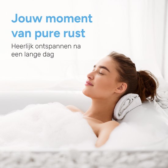 Tapis de bain à bulles pour le bain - Avec oreiller et télécommande - 6 positions - 110 jets - Tapis de jacuzzi - Massage - Tapis à bulles