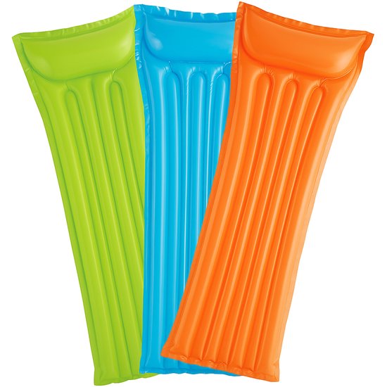 Travelhawk Airbed Pool - 3 pièces - pour adultes et enfants - Light Bed Pool - Orange, Bleu, Vert