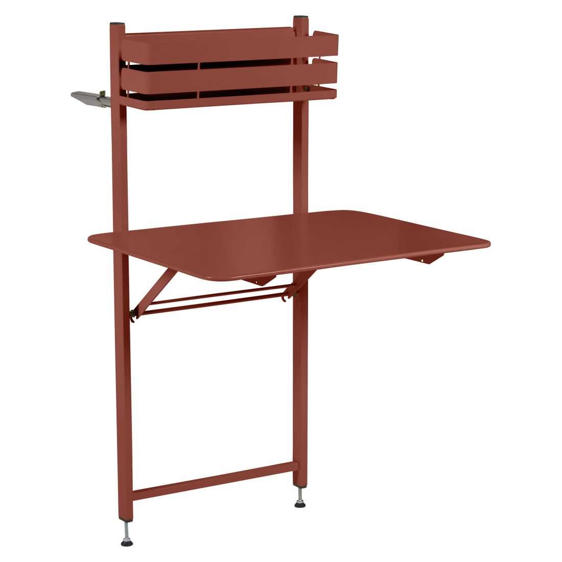 Table de balcon Fermob - Rouge ocre - 57 x 77 cm
