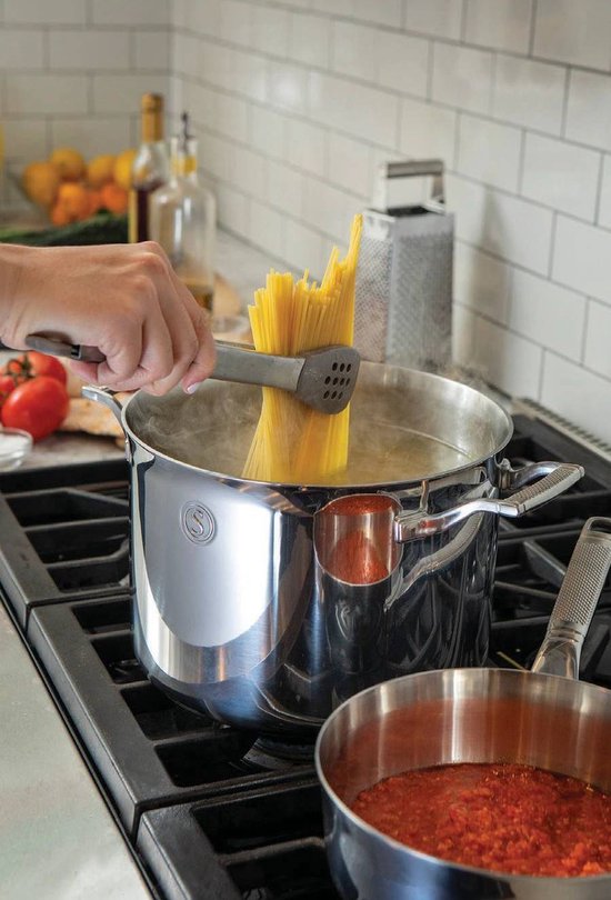 Marmite avec couvercle - Saveur Selects - Ø25 cm - Sans PFAS - Compatible induction et four - Acier inoxydable
