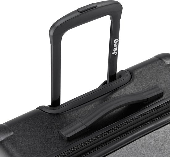 Valise Jeep Extra Large 80 cm extensible, noire