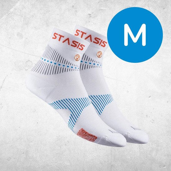 NeuroSocks Mini-Crew Athlétiques - Taille moyenne - Blanc