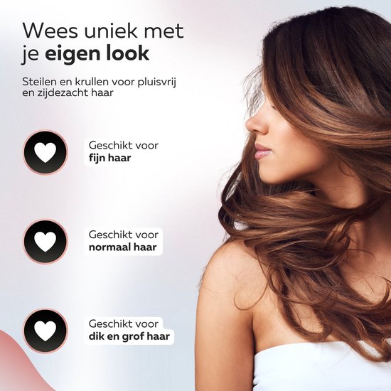 Beeperfect® Straightener Pro Straight - Lissage et bouclage - Lisseurs - Lisseur à cheveux - 80℃ à 230℃ - Tapis chauffant inclus