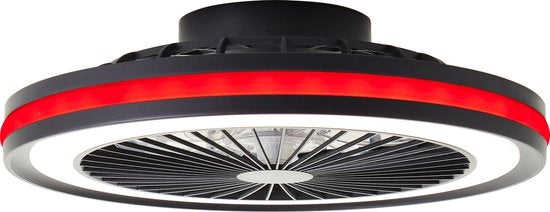 Brilliant Palmero - Ventilateur de plafond - Ventilateur de plafond - LED 40W - 3000K-6500K - Dimmable - Noir