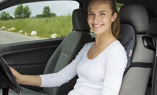 Beurer MG 155 Coussin de massage - Adapté à l'utilisation en voiture - . adaptateur voiture - 5 moteurs de vibration - Massage par vibration - Chauffage - 3 Zones - 2 Niveaux d'intensité