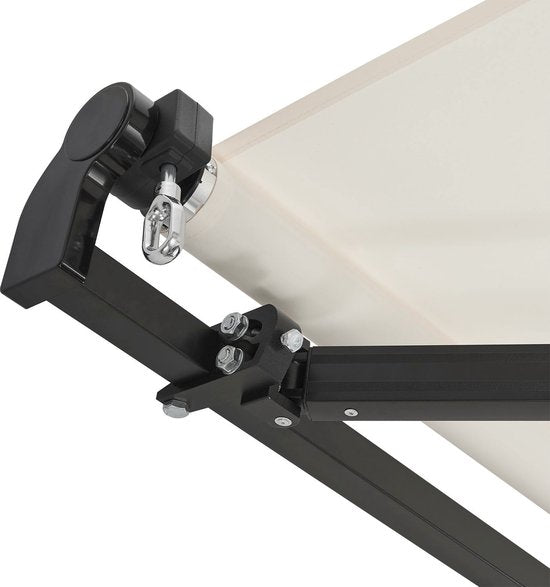 Auvent - 400 x 300 cm - Beige - Matériel de fixation inclus