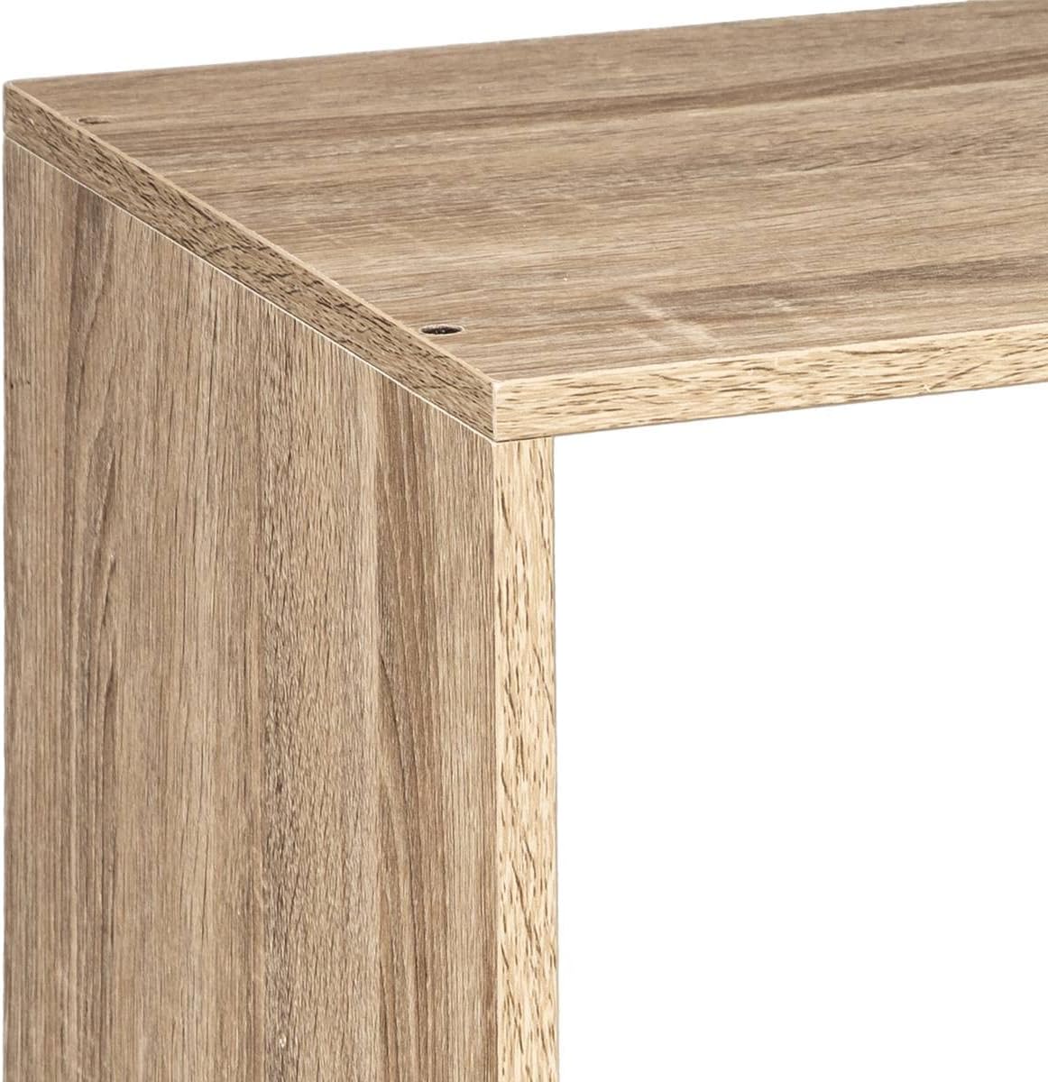 Étagère murale 5Five Mix Nature - Chêne - Étagère murale suspendue - Rectangulaire - 69 x 34 x 32 cm
