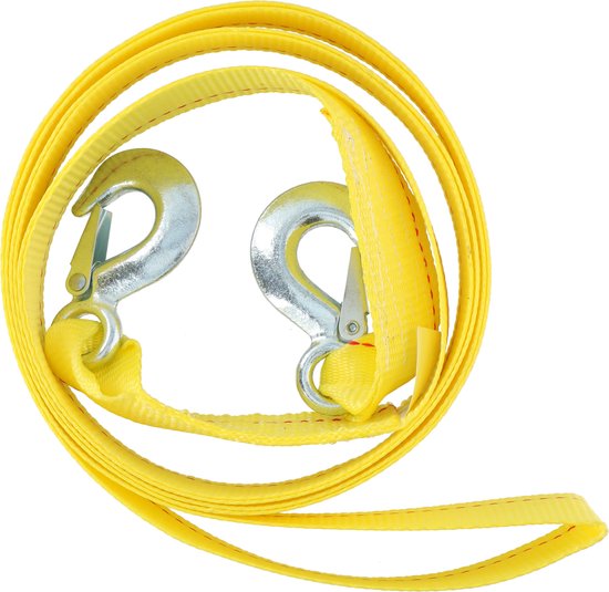 Câble de remorquage Dunlop - Max 2000 Kg - 4 mètres de long - Rouge