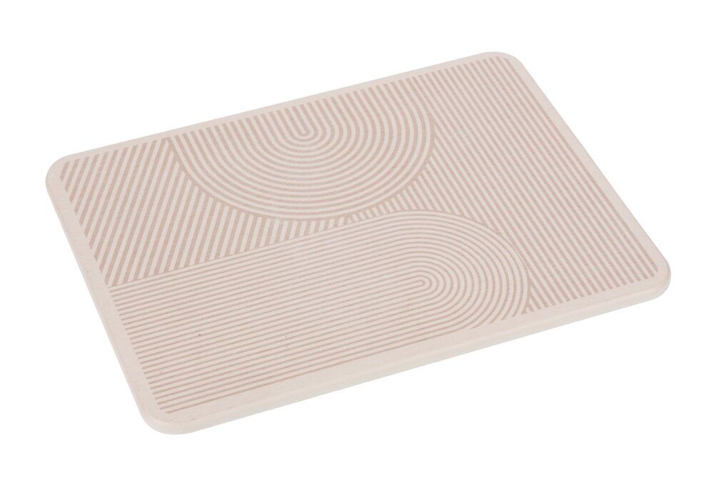 WENKO Damon Tapis égouttoir beige - 40 x 30 cm - Diatomite - Séchage rapide