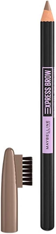 Crayon à sourcils Maybelline Express Brow Shaping - Formule à l'huile de noix de coco - Peigne et pointe effilée - 03 Soft Brown - 16 x 9 x 136 mm