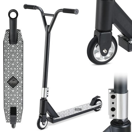 Scooter cascadeur Tundra Premium 64x48.5x84cm noir blanc
