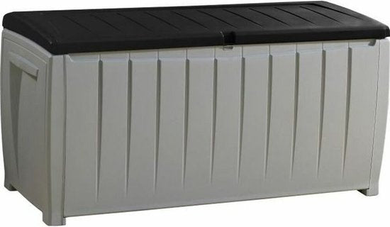 Keter Novel Boîte de rangement - 340L - 124x55x62.5cm - Gris