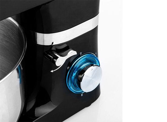 Robot de cuisine Westinghouse - 5.5L - 1300W - Robot de cuisine - Comprend un bol, un crochet à pâte, un batteur et un fouet - Noir