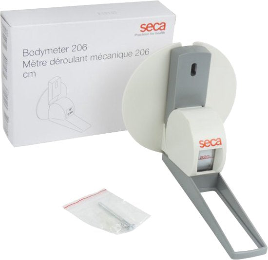 Seca 206 Mètre à ruban - Mesureur de longueur - Mètre à ruban avec support mural