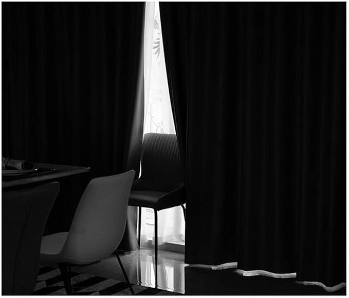 Home & Comfort Blackout Curtains - Rideau thermique occultant avec crochets pour salon - chambre d'enfant - chambre à coucher avec deux embrasses assorties - 150 x 250 cm - Gris argenté