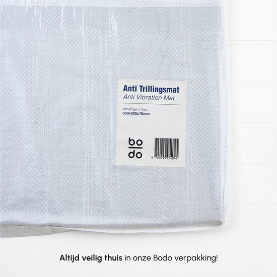 Bodo® 2 x tapis anti-vibrations pour lave-linge et sèche-linge - 60x60x0,8cm
