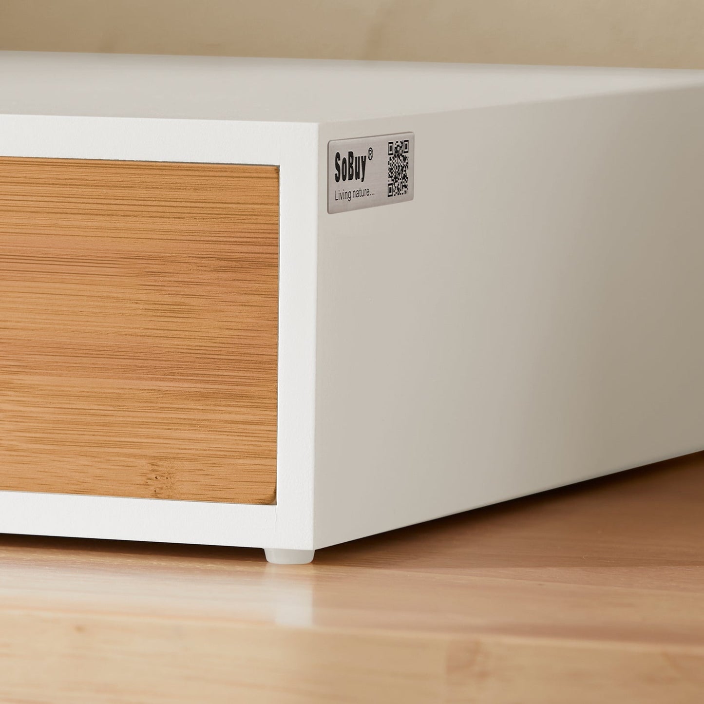 SoBuy FRG179-WN Porte-capsules à café - Bambou - 30x9x31 cm