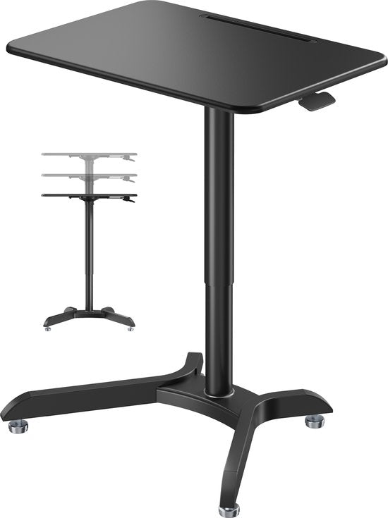 Bureau assis-debout réglable - table pour ordinateur portable - plan de travail 71 cm x 50 cm