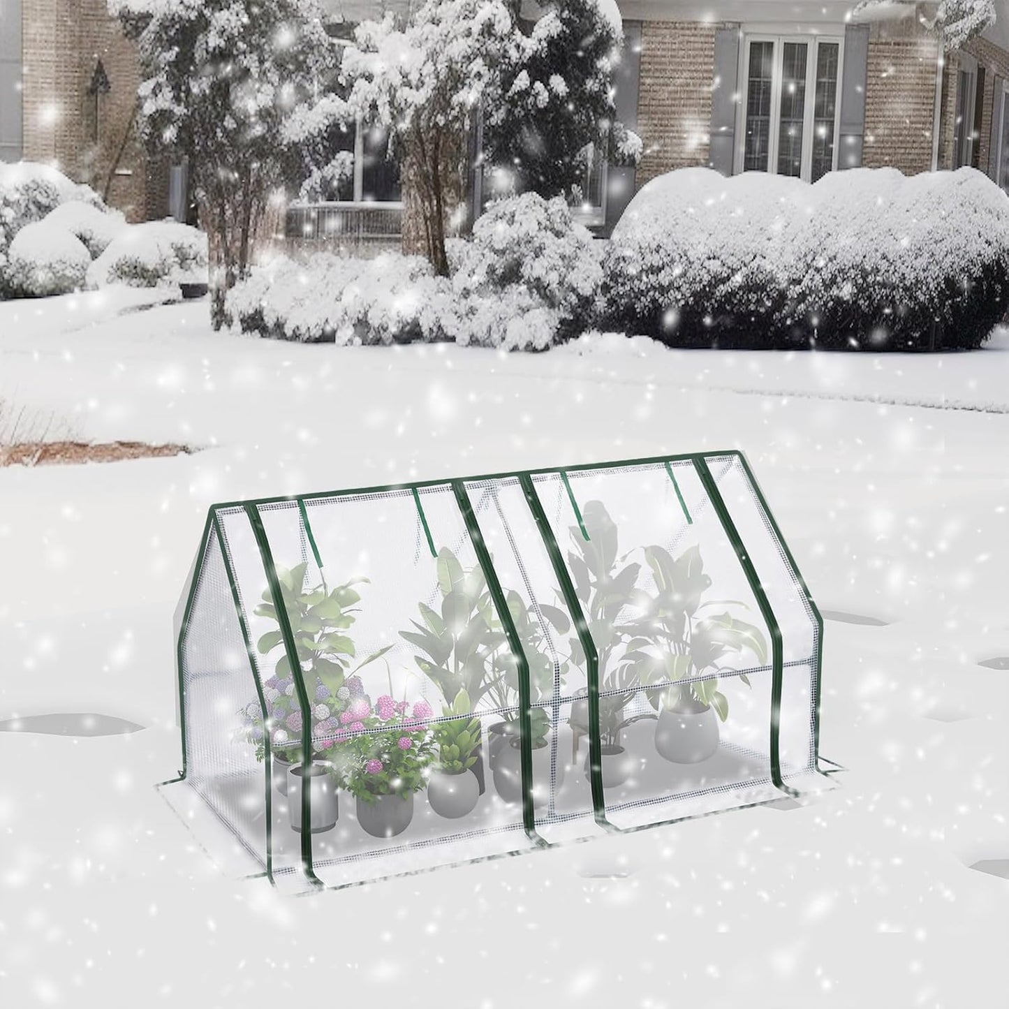 Serre en film plastique Woltu - 180 x 90 x 90 cm - Transparent
