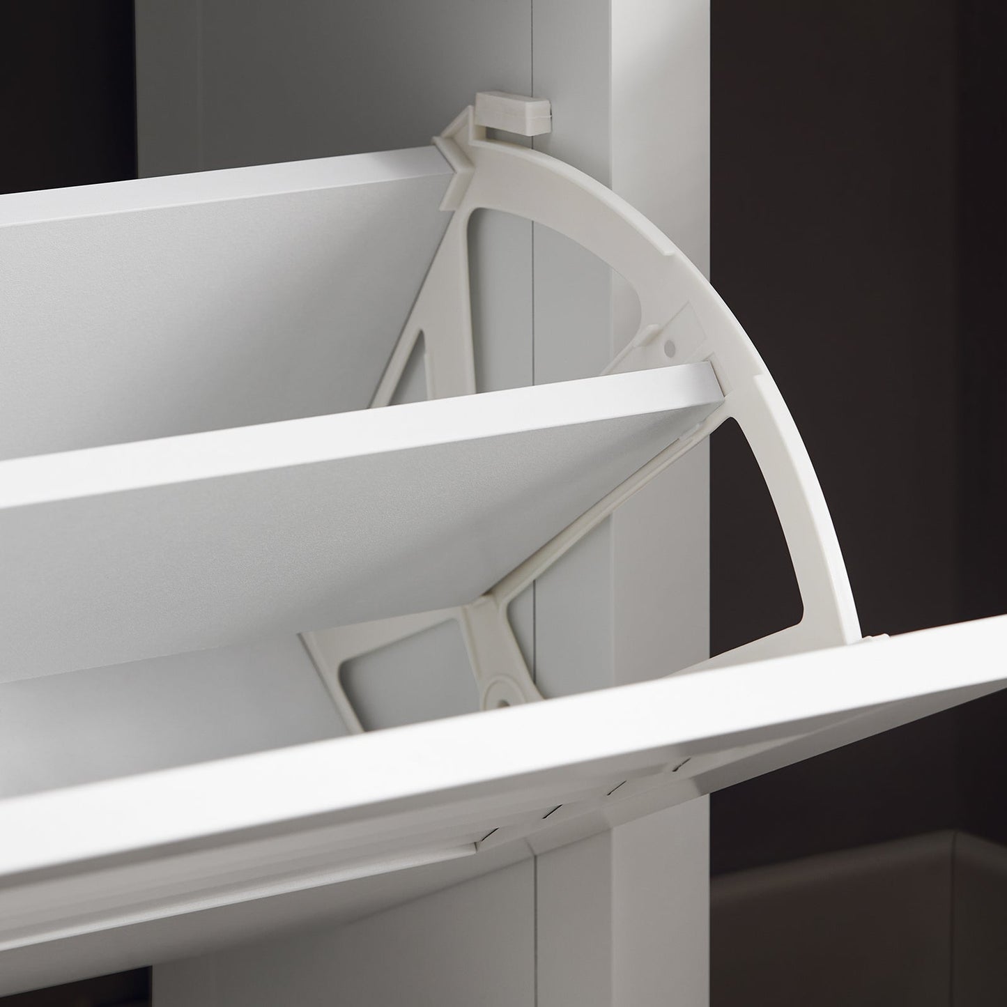 SoBuy Meuble à chaussures - 2 abattants - classique - 80 x 25 x 108 cm - blanc