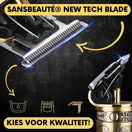 Tondeuse à cheveux professionnelle en T sans fil - Sansbeauté® Buddha Trimmer - Tondeuse à barbe - Tondeuse à cheveux pour hommes - Cheveux - Tondeuse à cheveux - Machine à cheveux pour coiffeurs - Tondeuses à cheveux - Barber Hair Clipper - Hairdresser's
