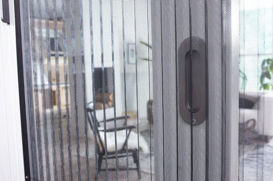 Bruynzeel Porte moustiquaire plissée sur mesure 96x233-236 blanc s900