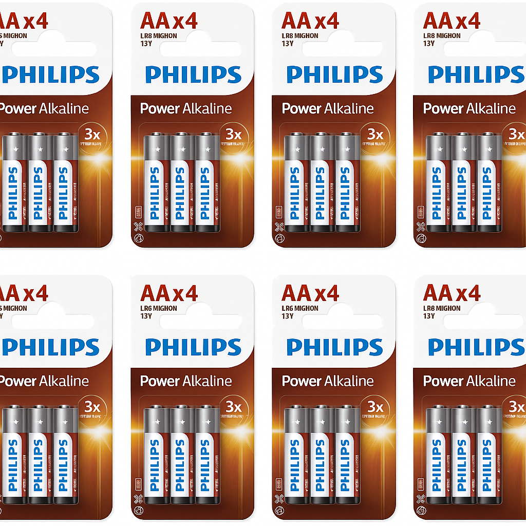Philips Power Alkaline - Piles AA - 16 pièces - Offre groupée