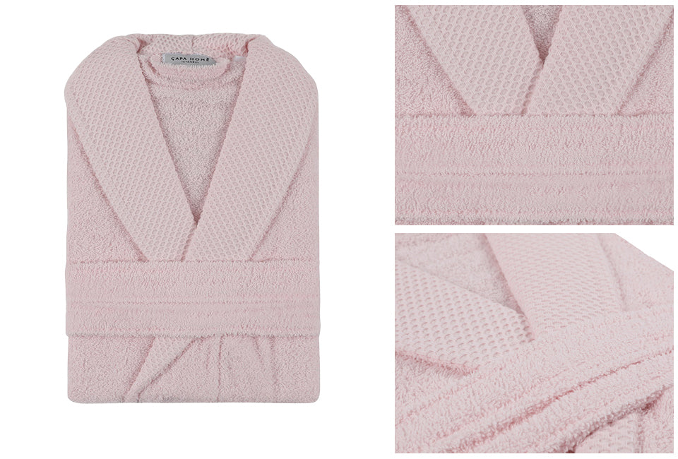 Capa Home peignoir de luxe coton 360 gr/m² - rose - taille M - unisexe