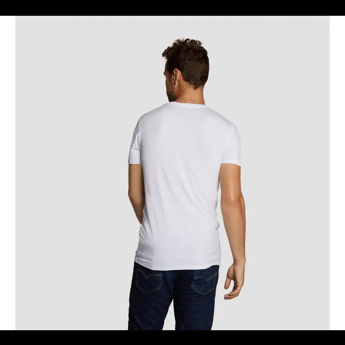 Bamboo Basics - M - T-Shirts Ruben - Pack de 2 - Hommes - Blanc