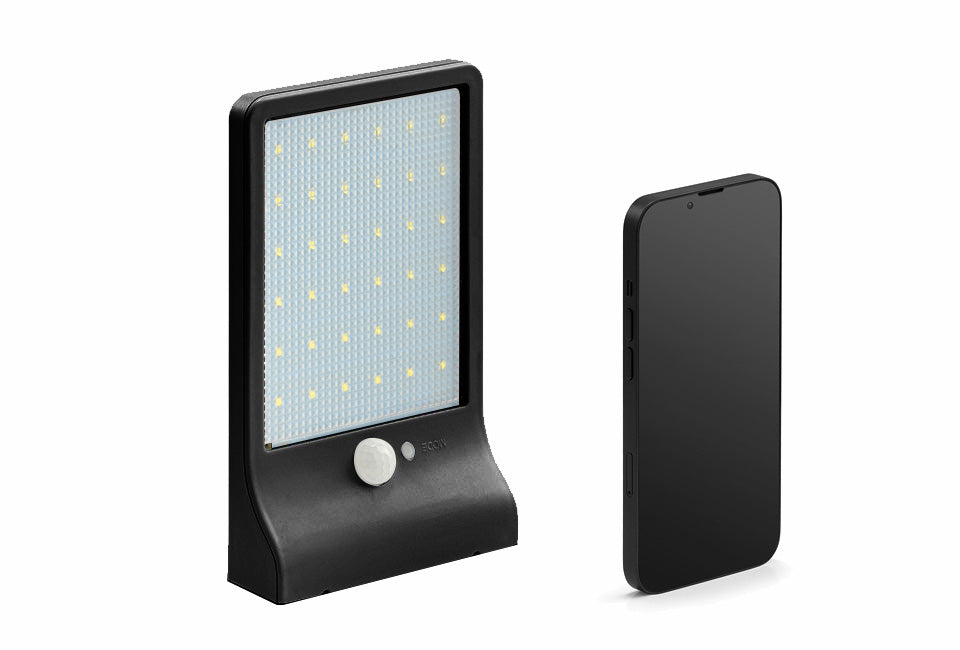 Hortensus Lampe d'extérieur à énergie solaire avec détection de mouvement