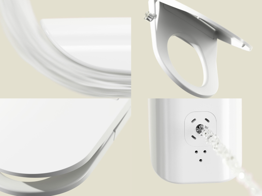 Laufen Cleanet Sit Pro Luxe Electronic Toilet Glasses White - Siège chauffant - Désinfection UV - Fonction sèche-cheveux - Raccordement inférieur