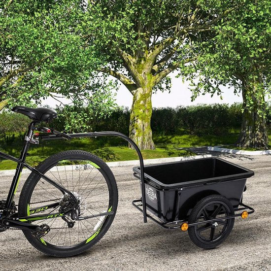 Remorque de vélo - Monzana - 90L - 78x61x50cm - Noir