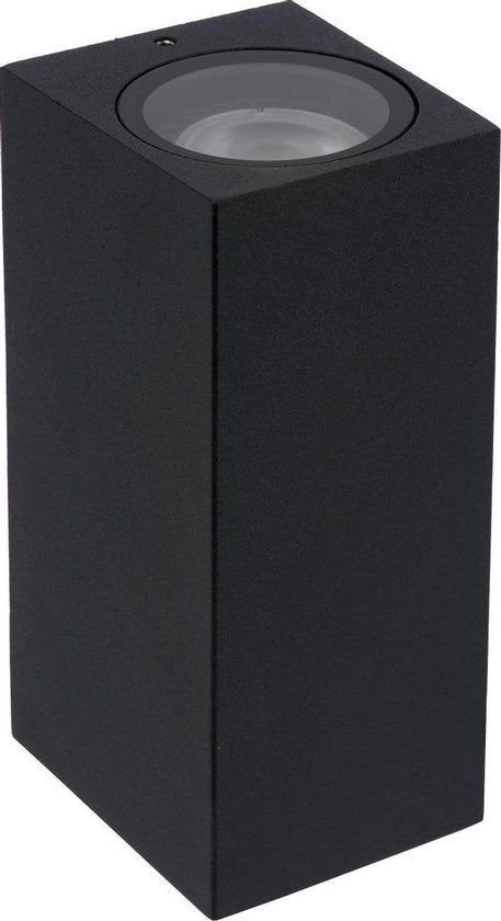 Lucide ZARO - Spot mural / Applique murale intérieur/extérieur - 2xGU10 - IP65 - Noir