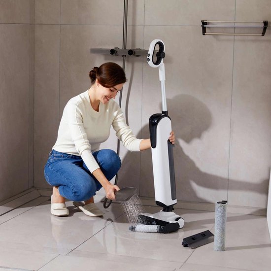 Aspirateur vertical Uwant D100 17 000 Pa pour sols, avec fonction de lavage et chargeur