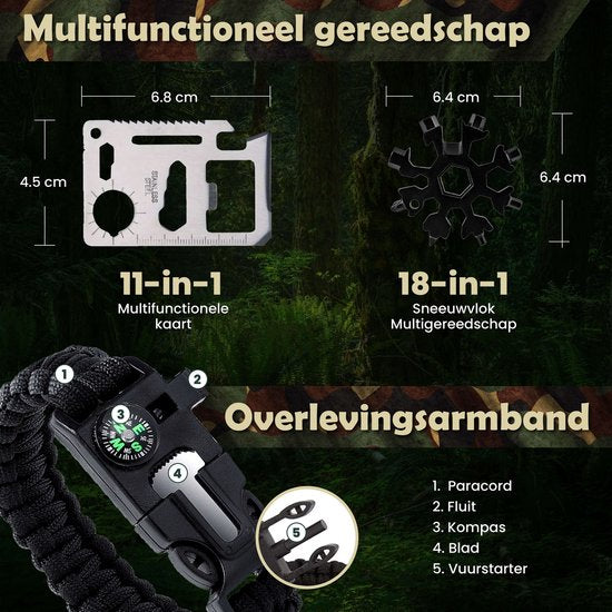 Survival Kit XL - 35-delig - Outdoor Noodpakket