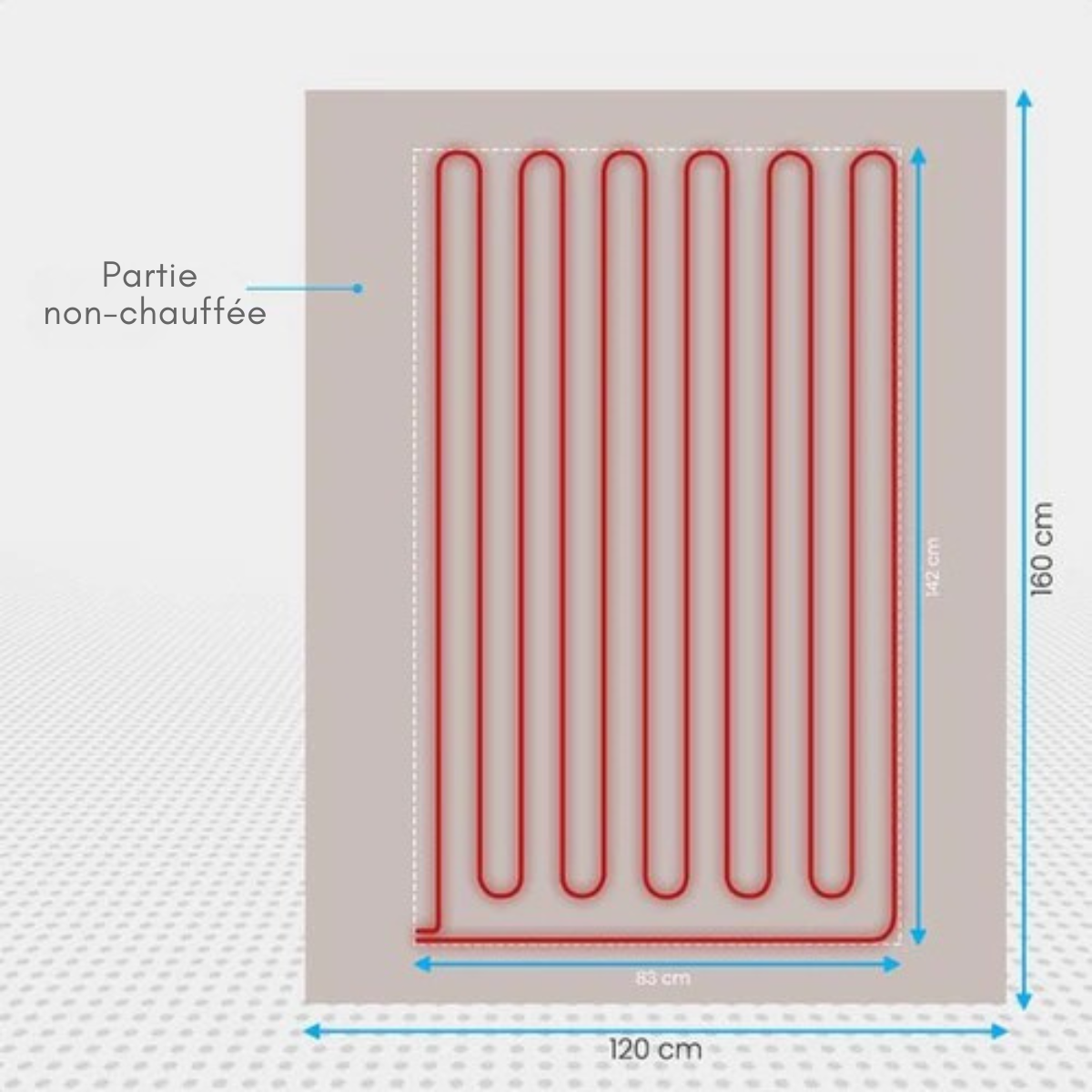 Couverture chauffante électrique - Auronic - 1 personne - 3 niveaux de chaleur - avec minuterie - 160 x 120cm - Beige