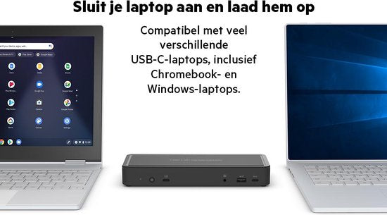 Belkin USB-C Triple Display Dock MST- Station d'accueil USB-C à 14 ports, 65 W Power Delivery, affichage 4K, 2x HDMI, 2x DisplayPort, 3x USB-C, 5x USB-A et 1x Gigabit Ethernet, station d'accueil USB-C pour Chromebook, PC Windows, XPs et plus encore.