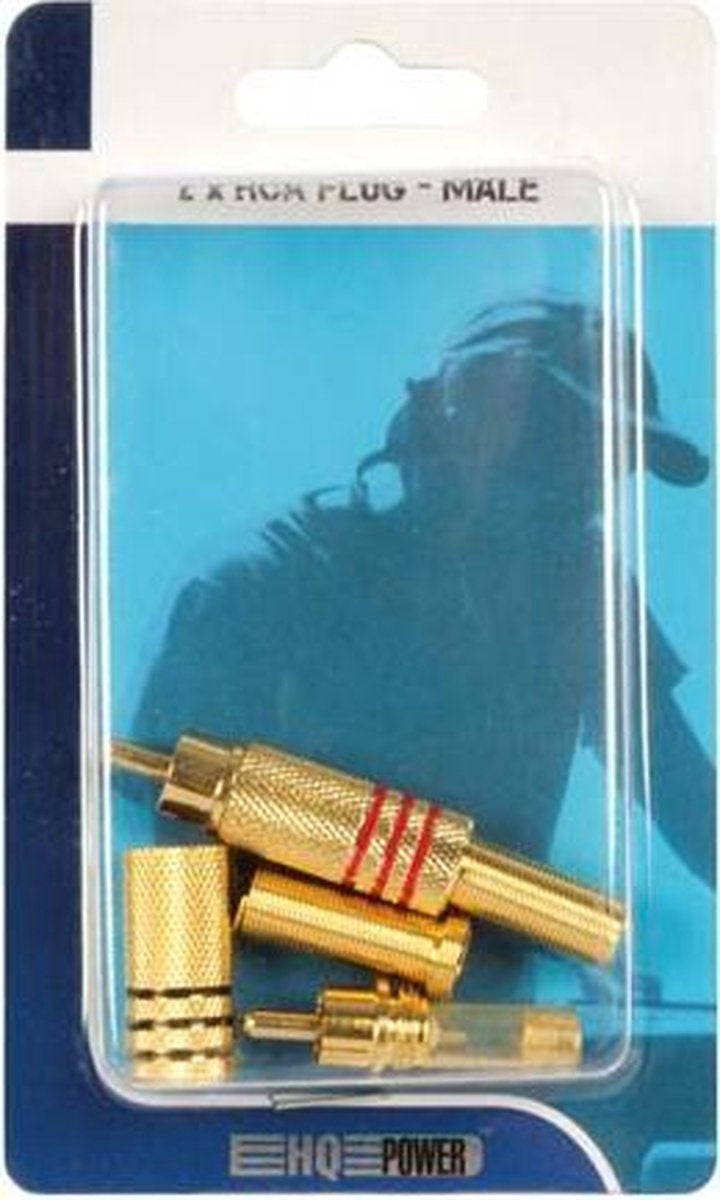 HQ-Power Fiche RCA - 2 x mâle