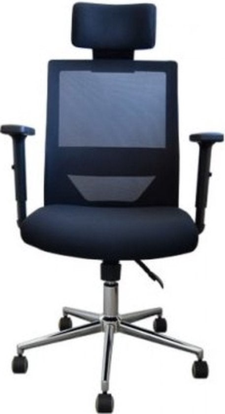 BRASQ OC400 Ergonomic Office Chair Black with Headrest - Chaises de bureau - Chaises de bureau pour adultes - Gaming chair 50 x 49 x 118 cm