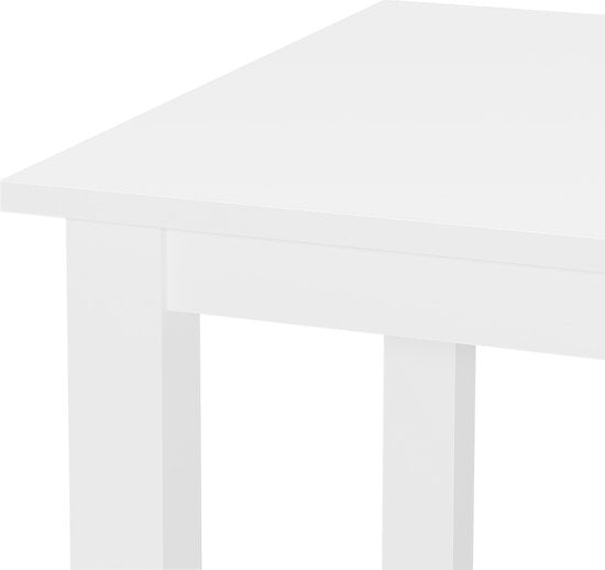 Table de bureau - table de cuisine - largeur 110 cm - blanc