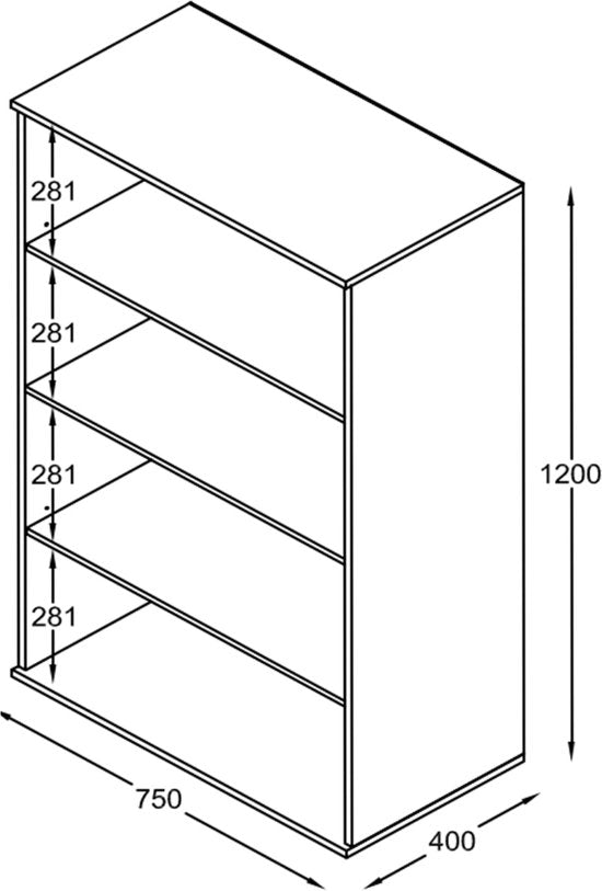 Armoire nursery - armoire de rangement pratique 120 cm de haut 4 compartiments de rangement