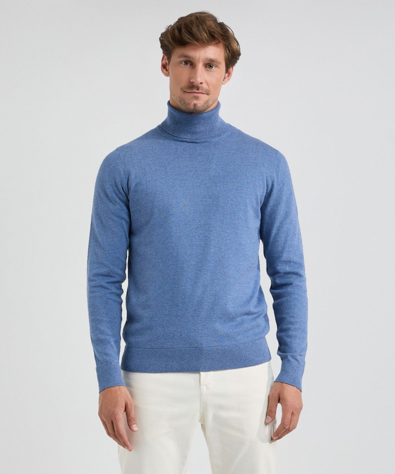 Pull McGregor XL bleu délavé à col roulé - MM242.1203.01.2008 - Bleu - Taille XL