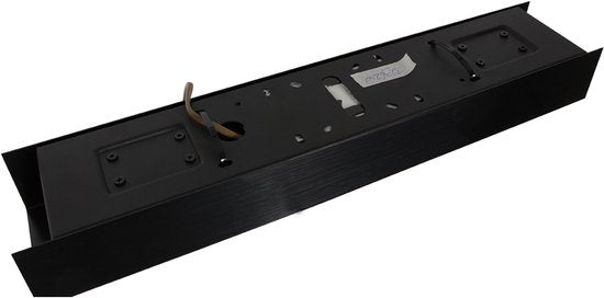 Suspension Bloc 3296ZW noire, réglable en hauteur, en verre et métal - Steinhauer, 120 cm, avec module LED et variateur d'intensité